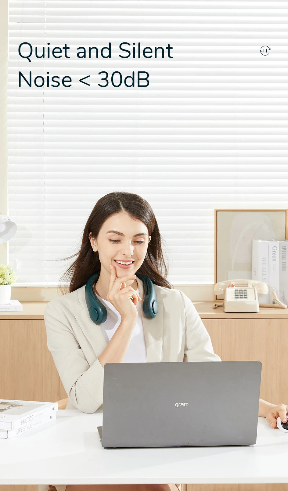 CoolBreeze Wearable Neck Fan