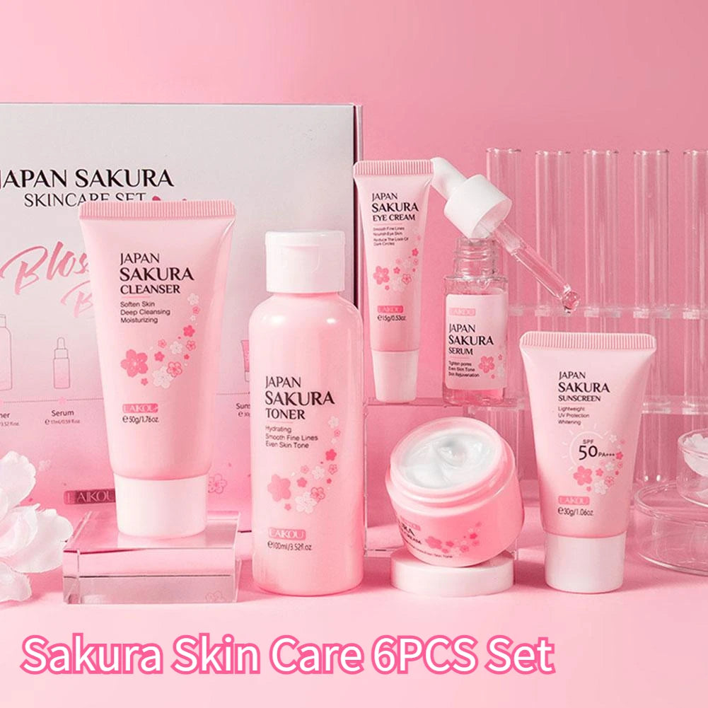 6pcs/Set Sakura Skin Care Sets