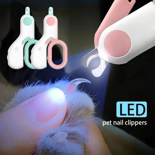 Professional LED Light Pet Nail Clipper for Cats