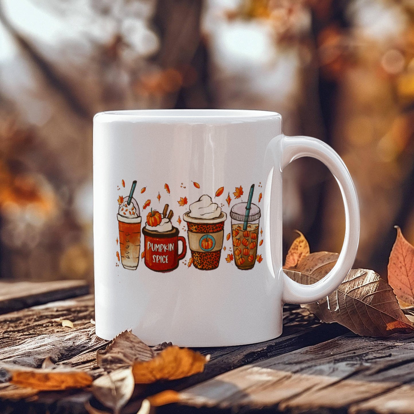 Pumpkin Spice | White Ceramic Mug